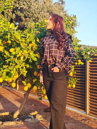 BLUSA EMMA CUADROS.