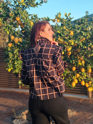 BLUSA EMMA CUADROS.