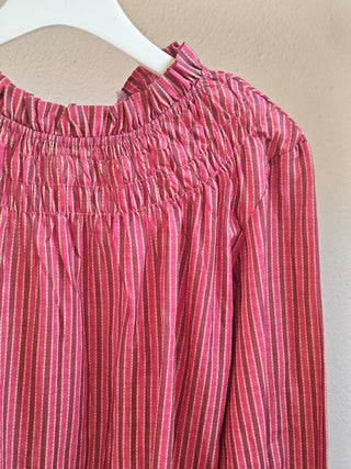 BLUSA INES RAYAS GRANATES