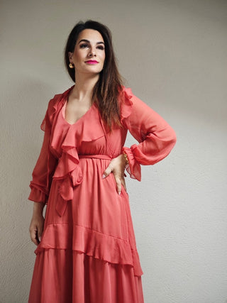 VESTIDO MARTINA CORAL