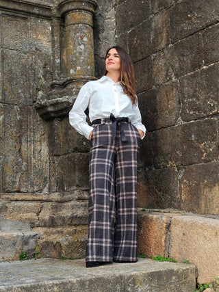 PANTALON DE CUADROS LAZO