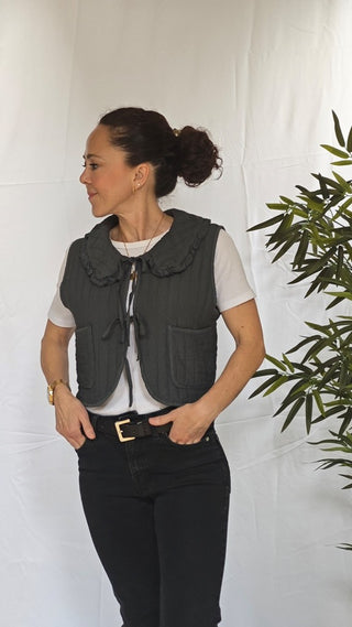 CHALECO LAURA CON CUELLO