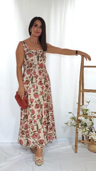 VESTIDO CADIZ BEIG