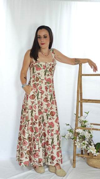 VESTIDO CADIZ BEIG