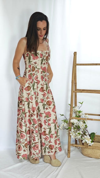 VESTIDO CADIZ BEIG