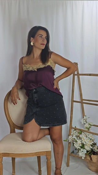 TOP LENCERO SATINADO