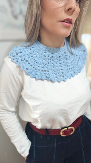 CUELLOS DE CROCHET HECHOS A MANO