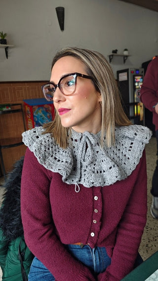 CUELLOS DE CROCHET HECHOS A MANO