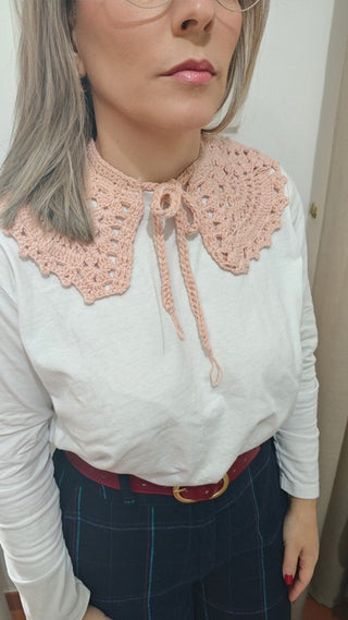 CUELLOS DE CROCHET HECHOS A MANO