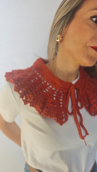 CUELLOS DE CROCHET HECHOS A MANO