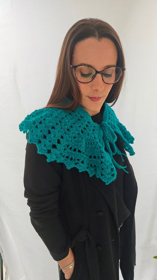 CUELLOS DE CROCHET HECHOS A MANO