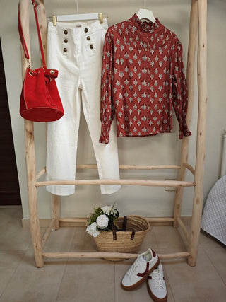 CAMISA ANJANA ESTAMPADA