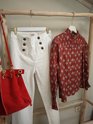 CAMISA ANJANA ESTAMPADA