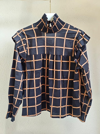 BLUSA EMMA CUADROS.