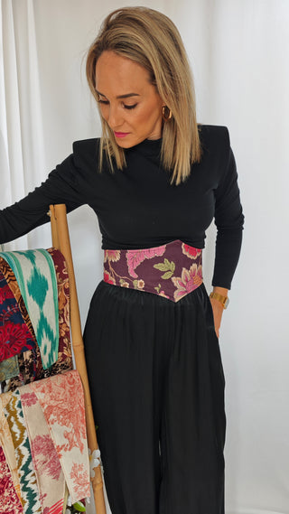 Pantalón bombacho satinado
